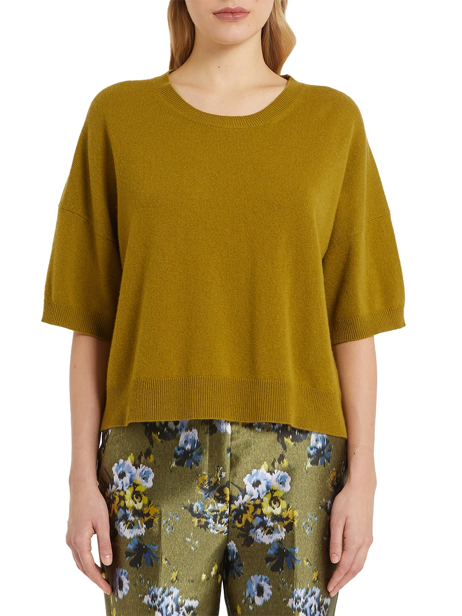 MAGLIA GIROCOLLO MISTO CASHMERE DONNA VERDE