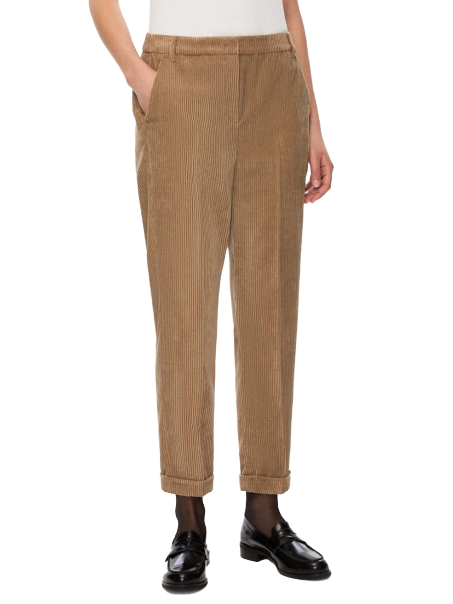 PANTALONE A COSTE  CHINO FRANCIS DONNA MARRONE