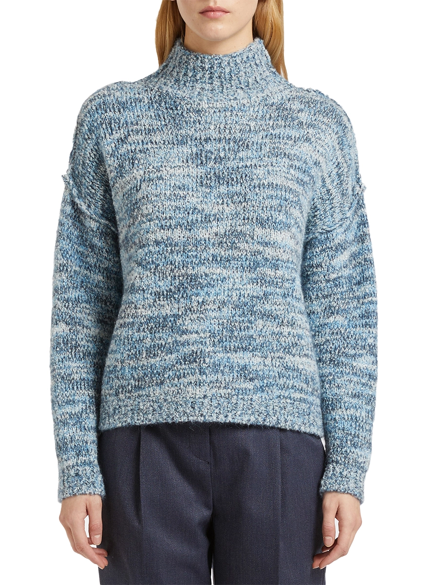 MAGLIA DOLCEVITA IN MISTO MOHAIR LANA E ALPACA DONNA BIANCO