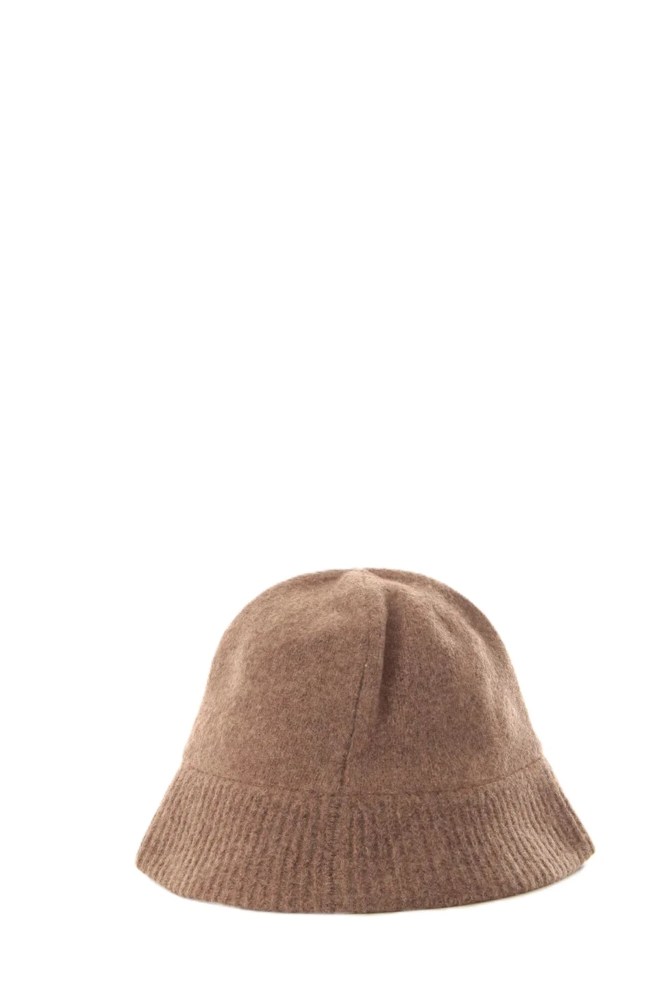 CAPPELLO A SECCHIELO IN MISTO LANA DONNA MARRONE