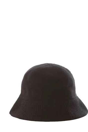 CAPPELLO A SECCHIELO IN MISTO LANA DONNA NERO