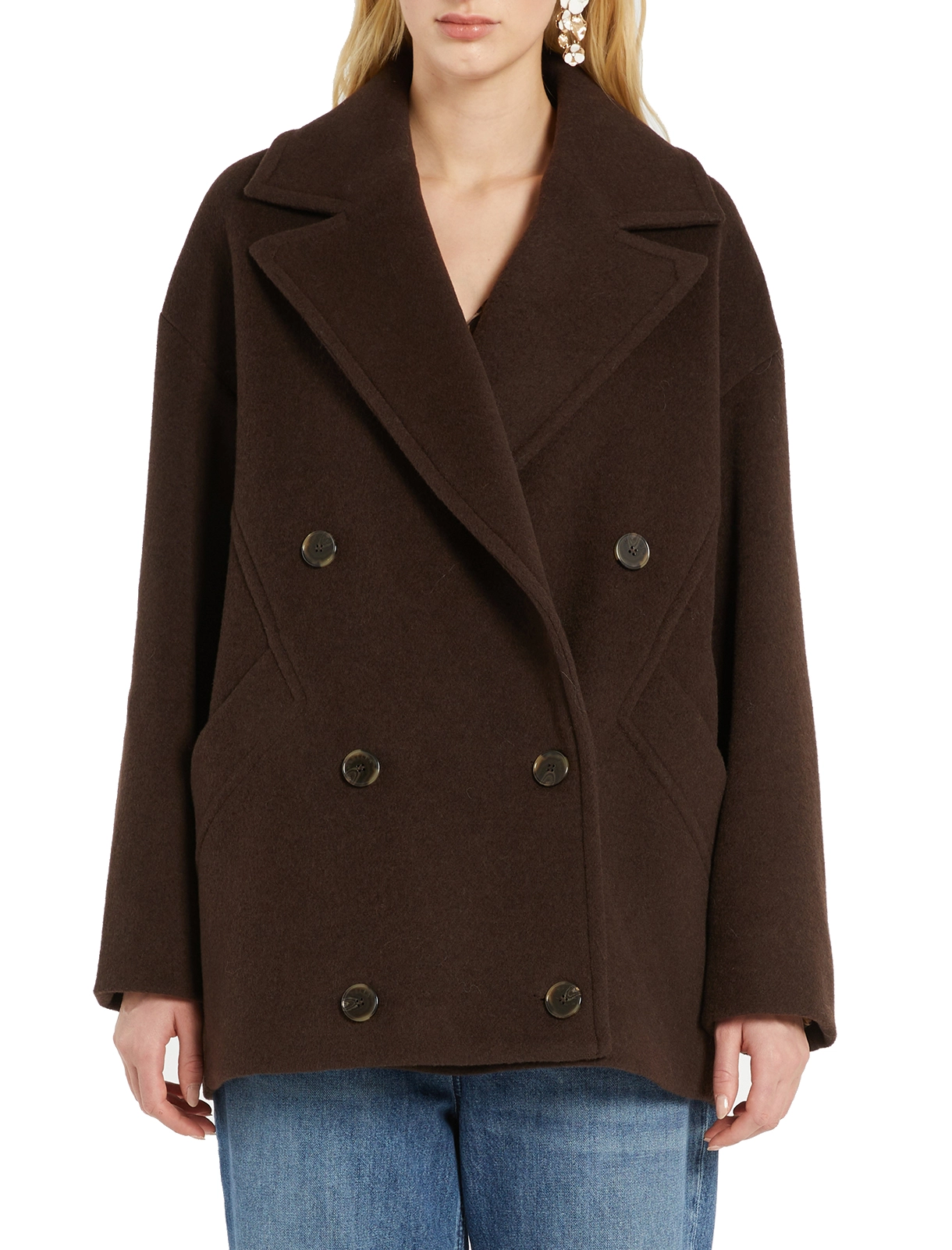 CAPPOTTO CORTO OGGERI DONNA MARRONE