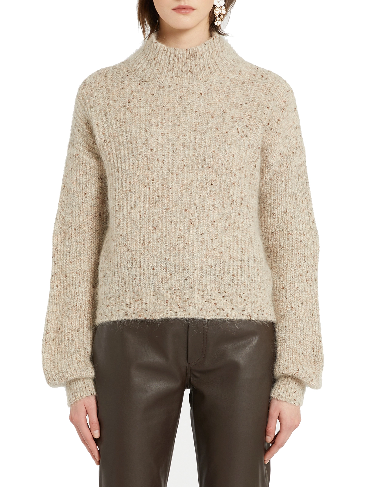 MAGLIA GIROCOLLO DELIA DONNA AVORIO