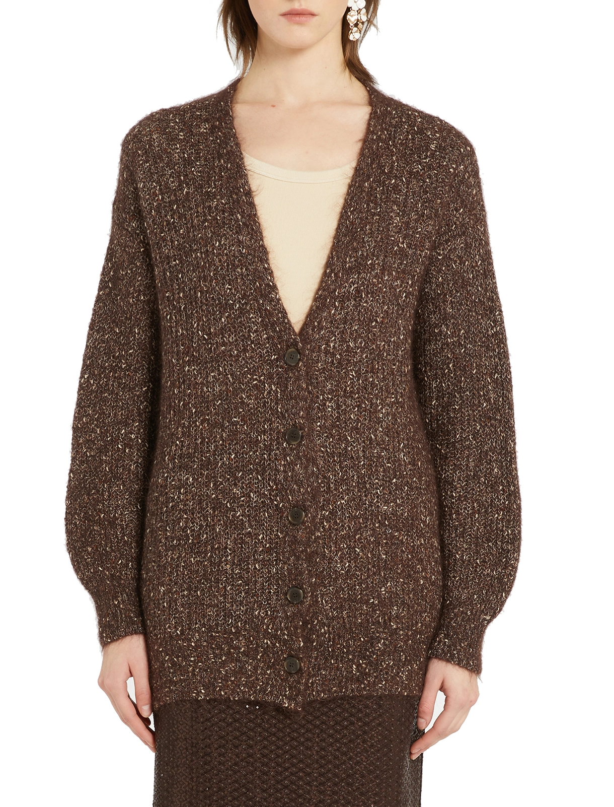 CARDIGAN ARANCIO DONNA MARRONE