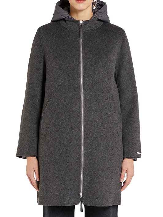 CAPPOTTO CORTO REVERSIBILE CON IMBOTTITURA REMOVIBILE DONNA ANTRACITE