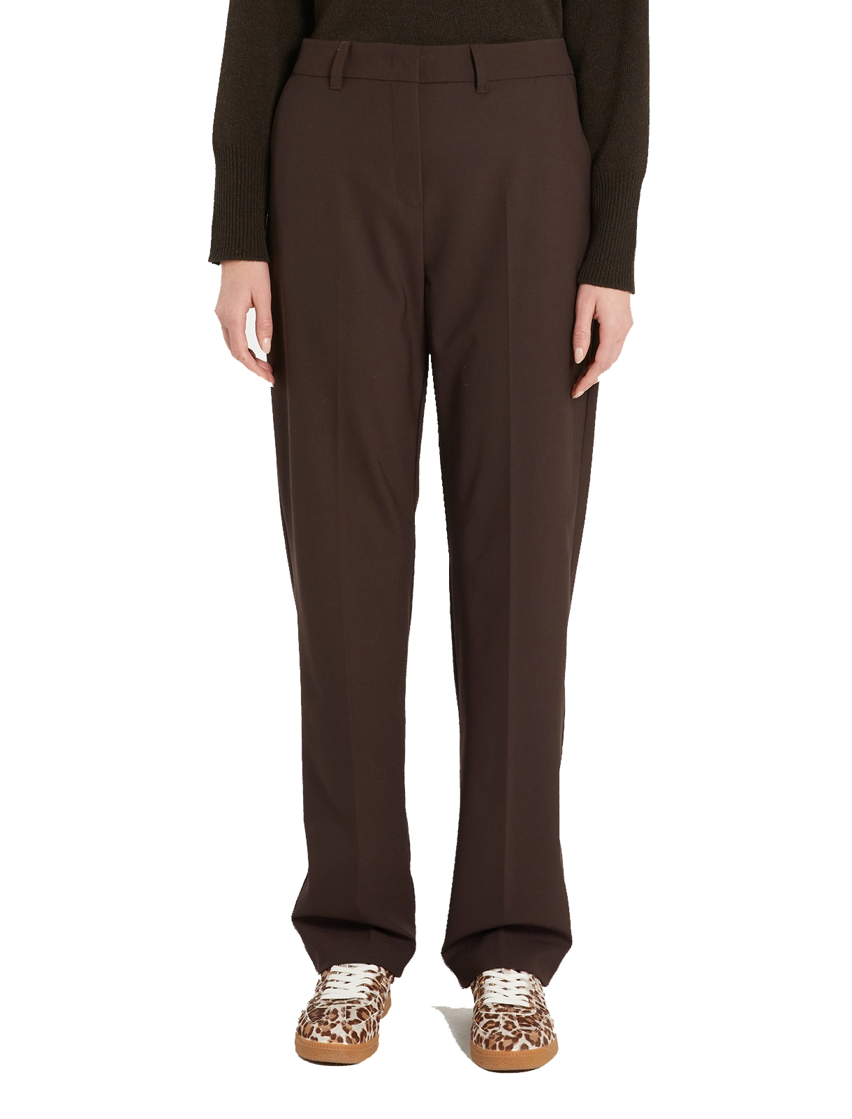 PANTALONE A PALAZZO MOTRICE DONNA MARRONE