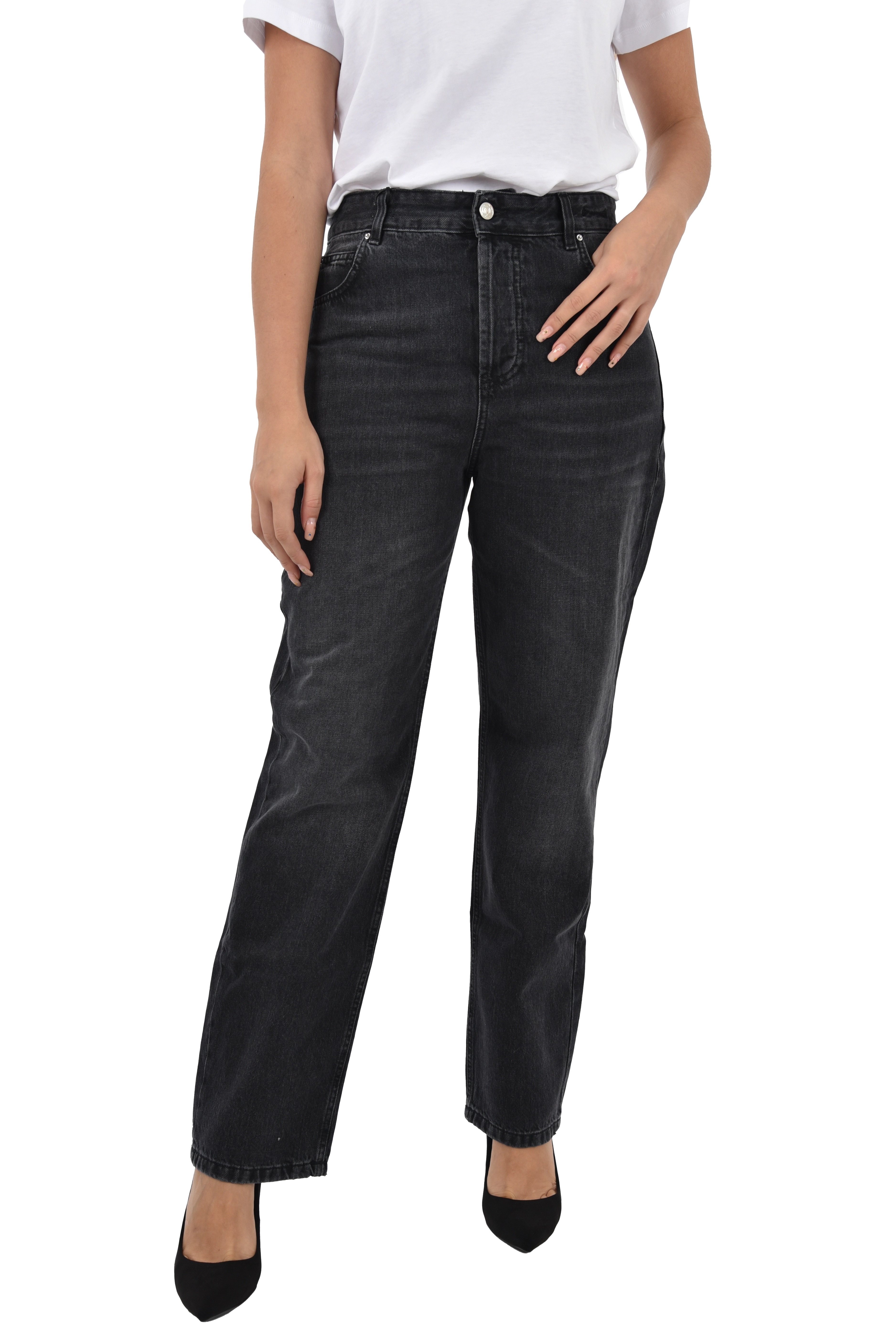JEANS BOYFRIEND TOMBOY DONNA NERO