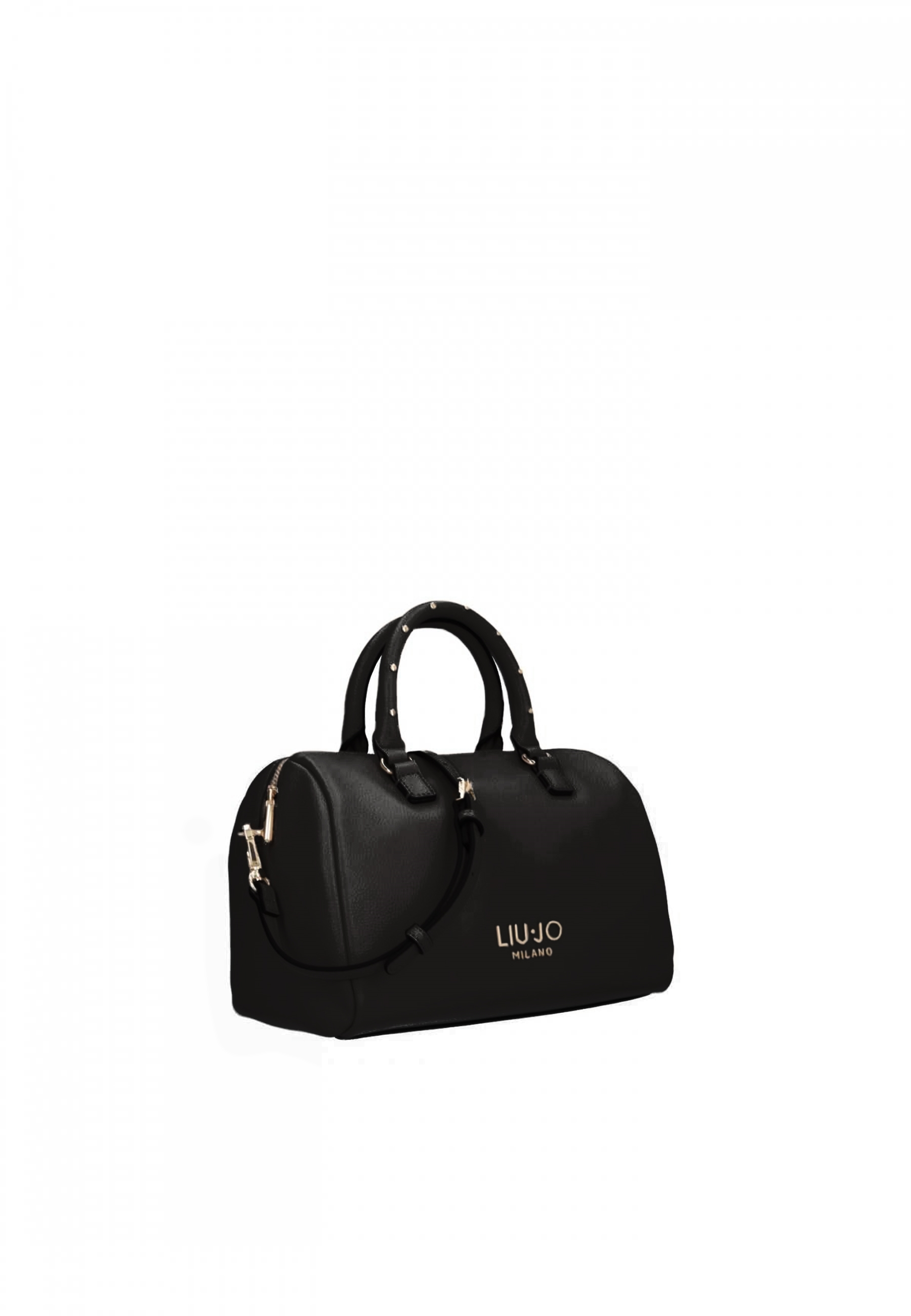 BORSA A MANO CON DETTAGLI IN METALLO DONNA NERO