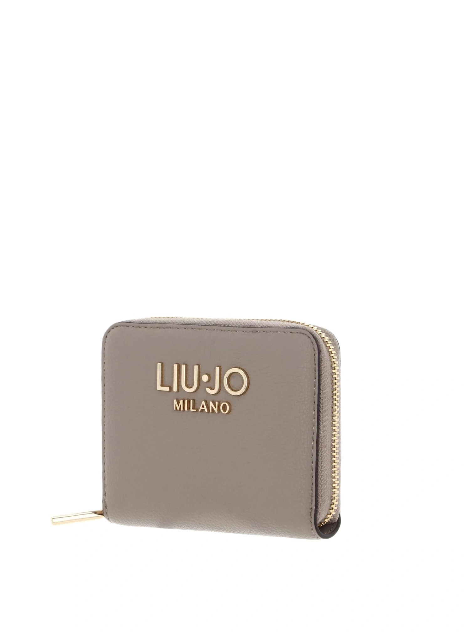 PORTAFOGLIO COMPATTO ZIP AROUND CON STAMPA EFFETTO RILIEVO DONNA TORTORA