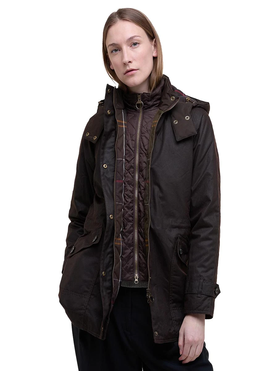 Zara, Cappotto/ Giacca Da Donna Trapuntata E Cerata Brown Taglia Unica - Foto 6