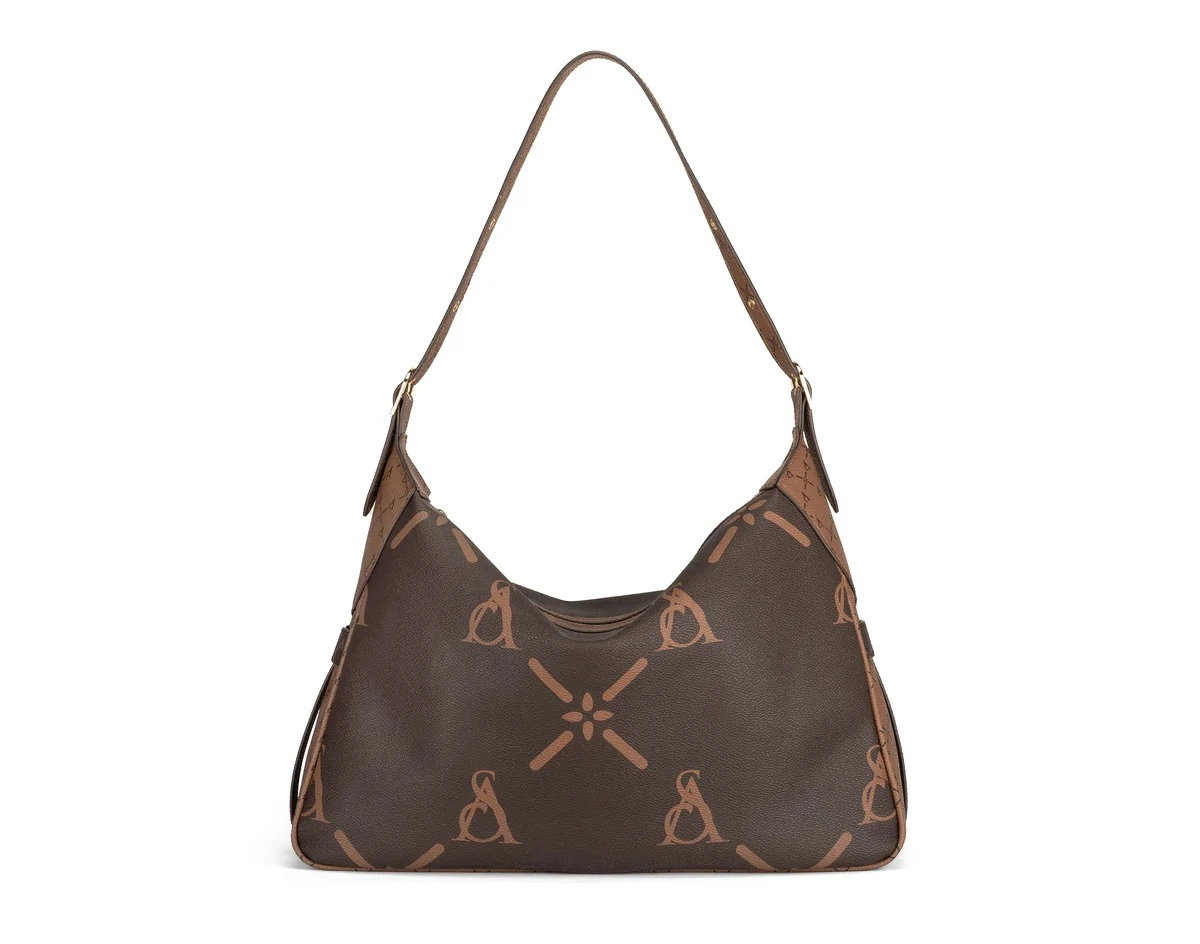 BORSA A SPALLA 17704-MIL-W5B-A DONNA MARRONE