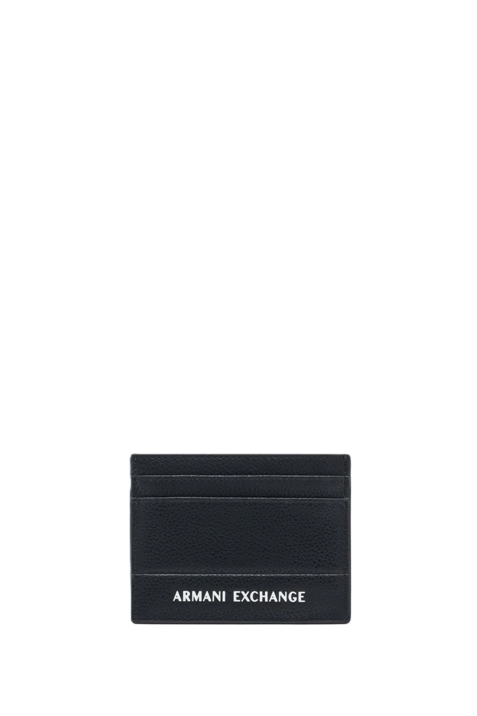 PORTATESSERE IN PELLE RIGENERATA CON LOGO IN RILIEVO UOMO NERO