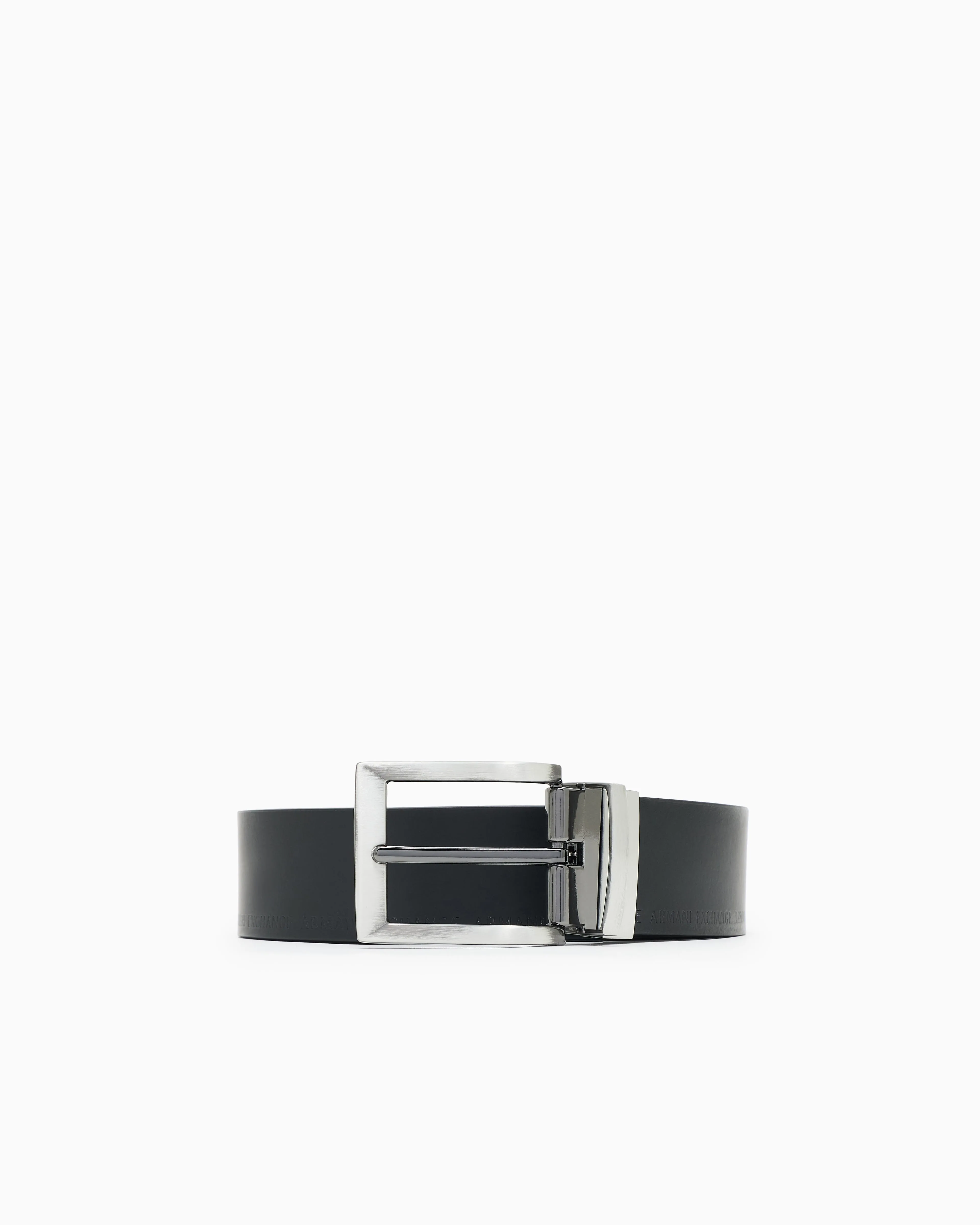 CINTURA IN PELLE REVERSIBILIE UOMO NERO