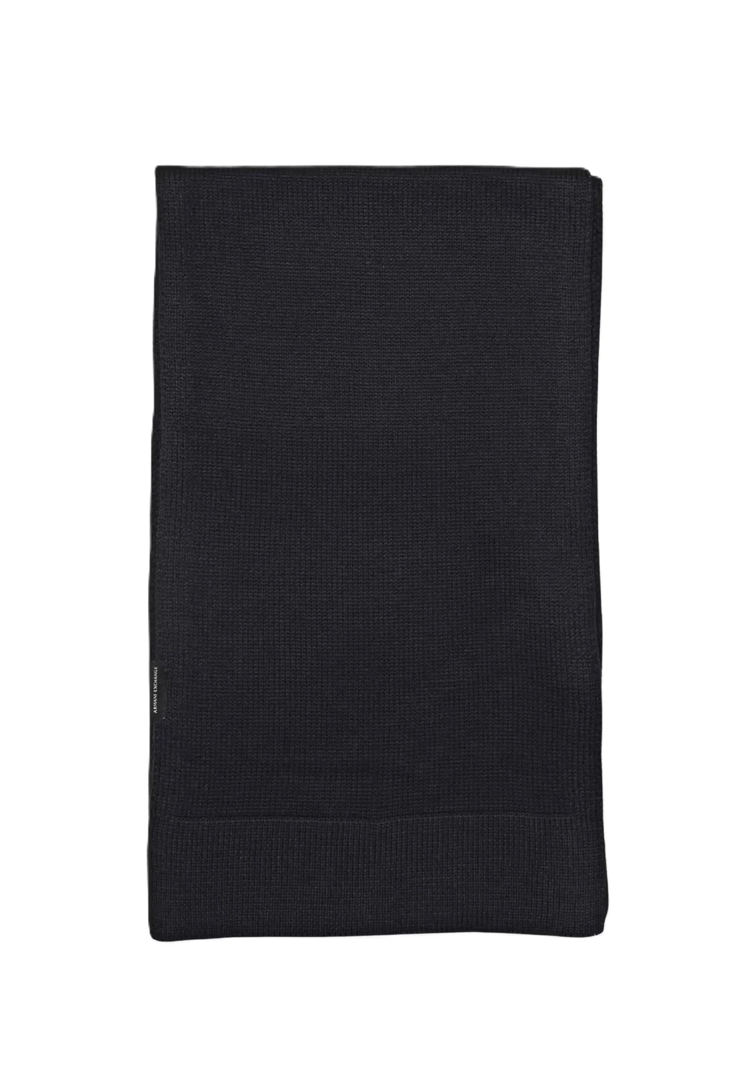 SCIARPA IN MISTO LANA CON LAVORAZIONE A COSTINE UOMO BLU SCURO