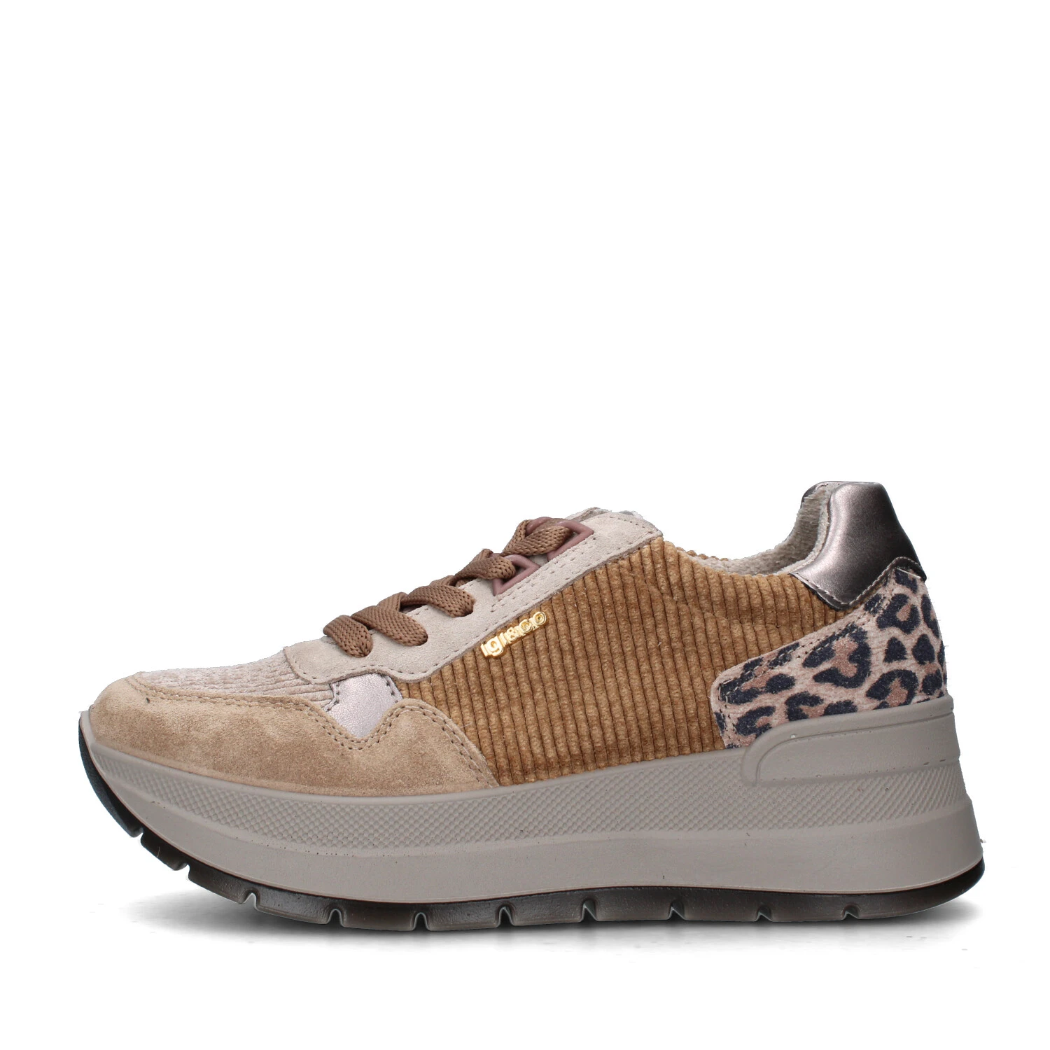 SNEAKERS PLATFORM 8677611 DONNA BEIGE