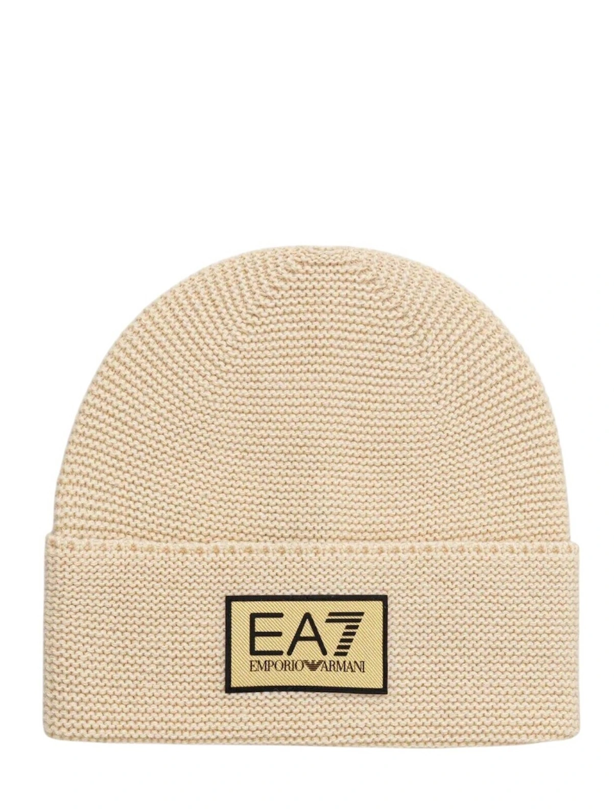 BERRETTO IN LANA A COSTINE UOMO BEIGE