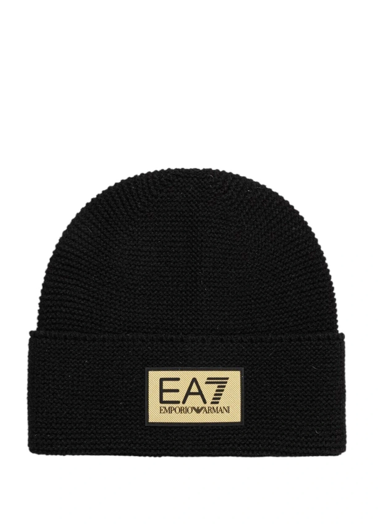 BERRETTO IN LANA A COSTINE UOMO NERO