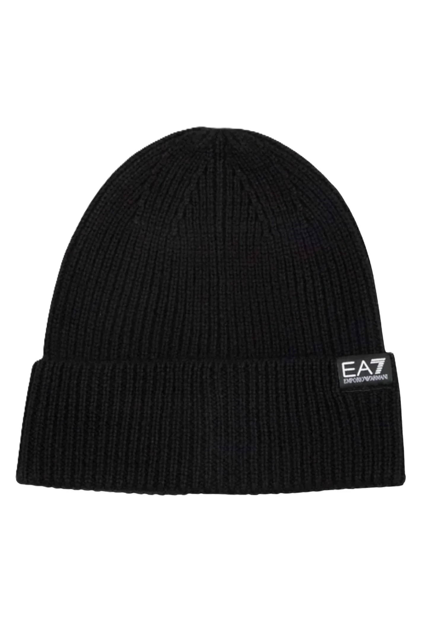 BERRETTO IN MAGLIA A COSTINE UOMO NERO