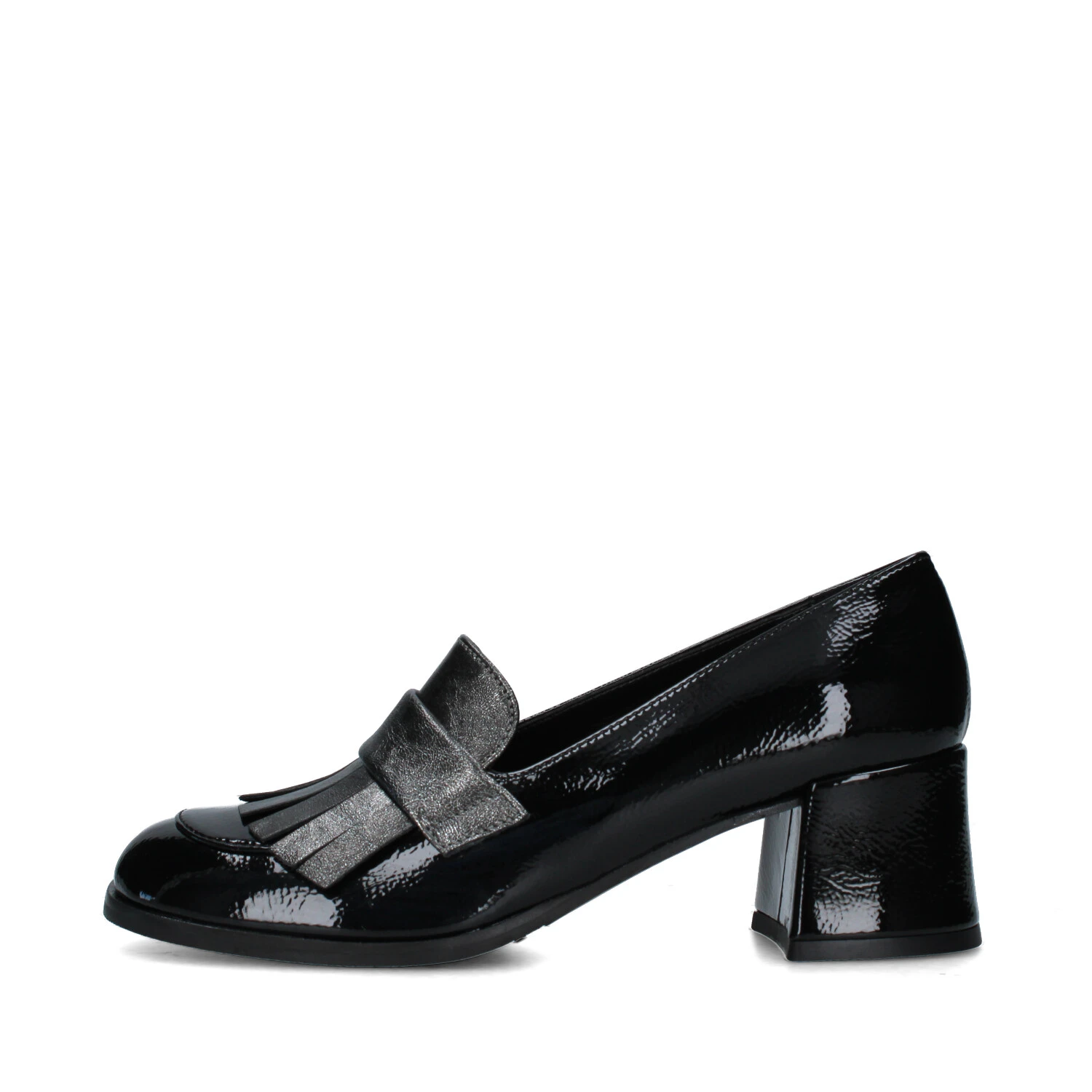 Zapatos Mocassini con tacco Alidia Nero