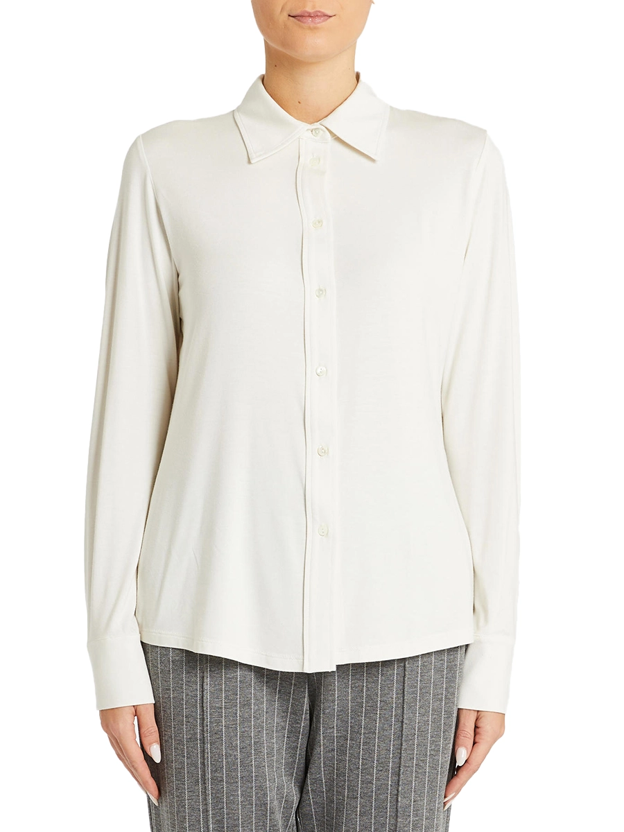 CAMICIA IN JERSEY DONNA AVORIO