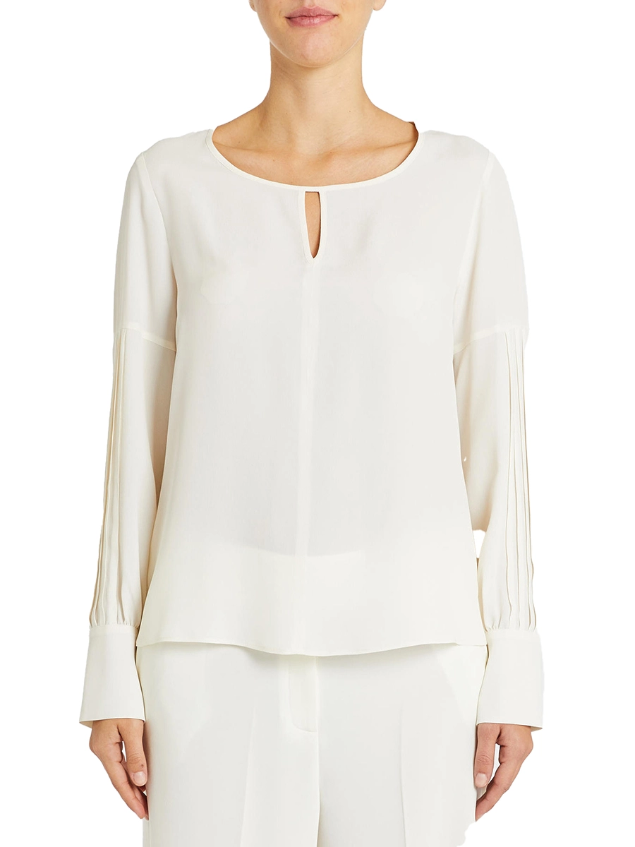 BLUSA IN MISTO SETA DONNA AVORIO