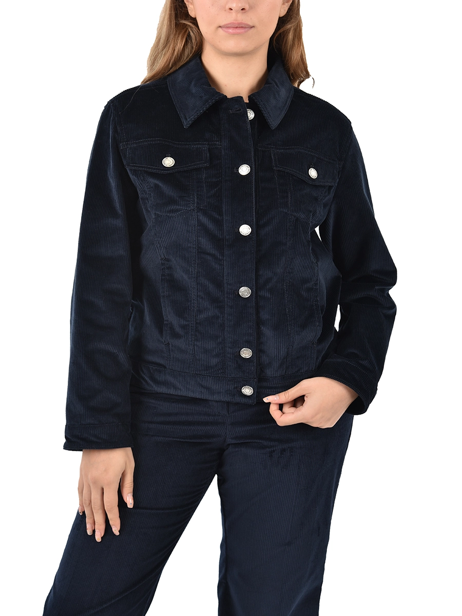 GIACCA BLAZER IN VELLUTO A COSTE DONNA MARRONE