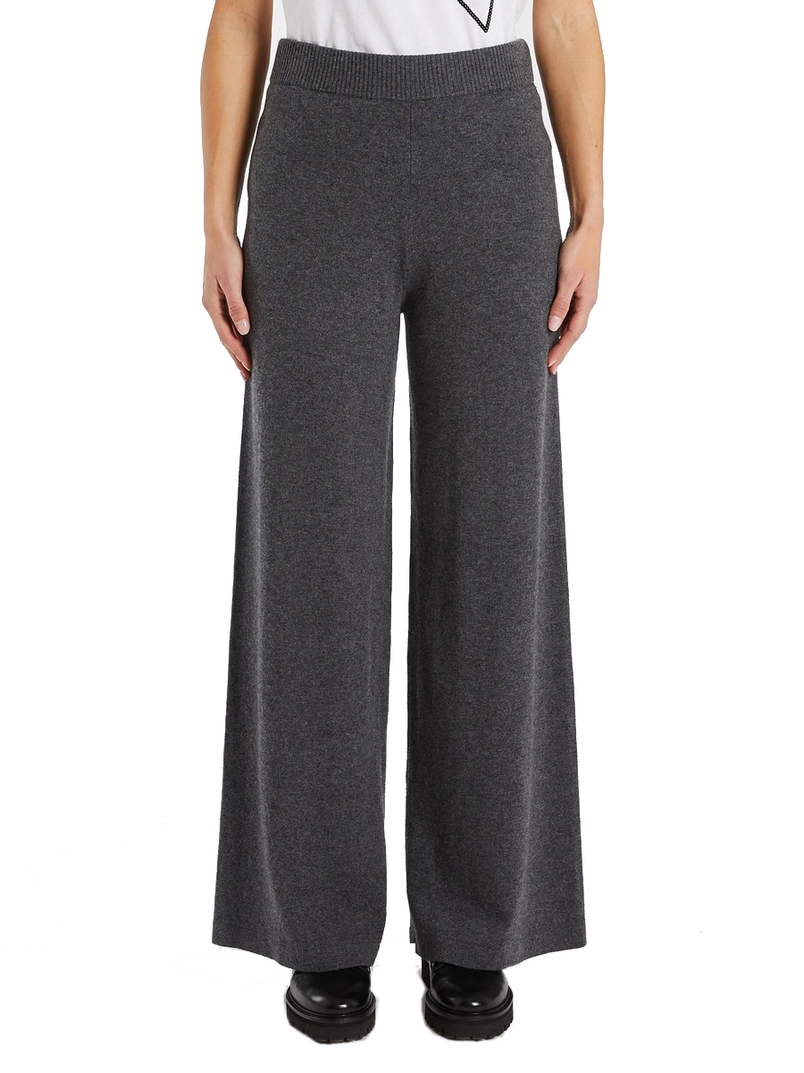 PANTALONI JOGGERS IN MAGLIA DONNA GRIGIO