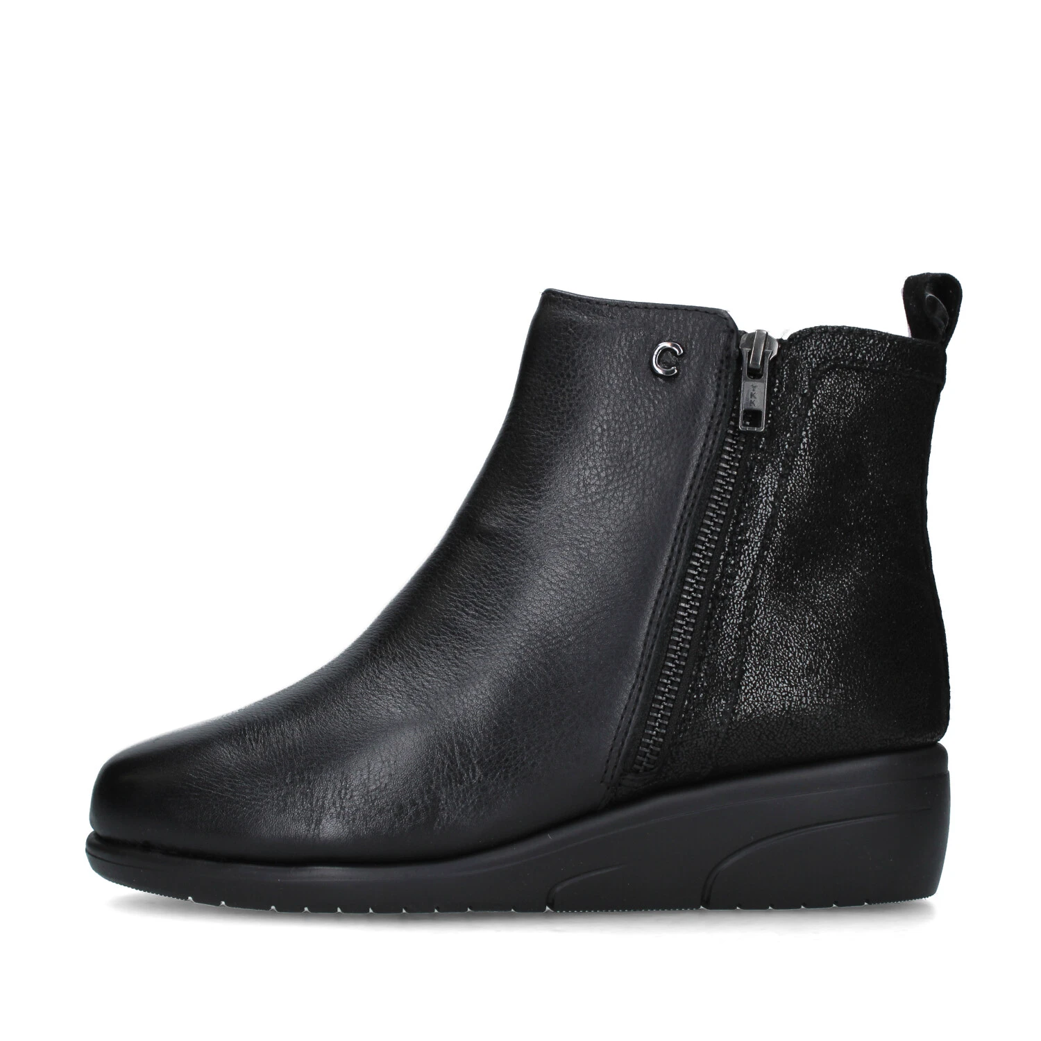 STIVALETTI TACCO BASSO IV18843C DONNA NERO