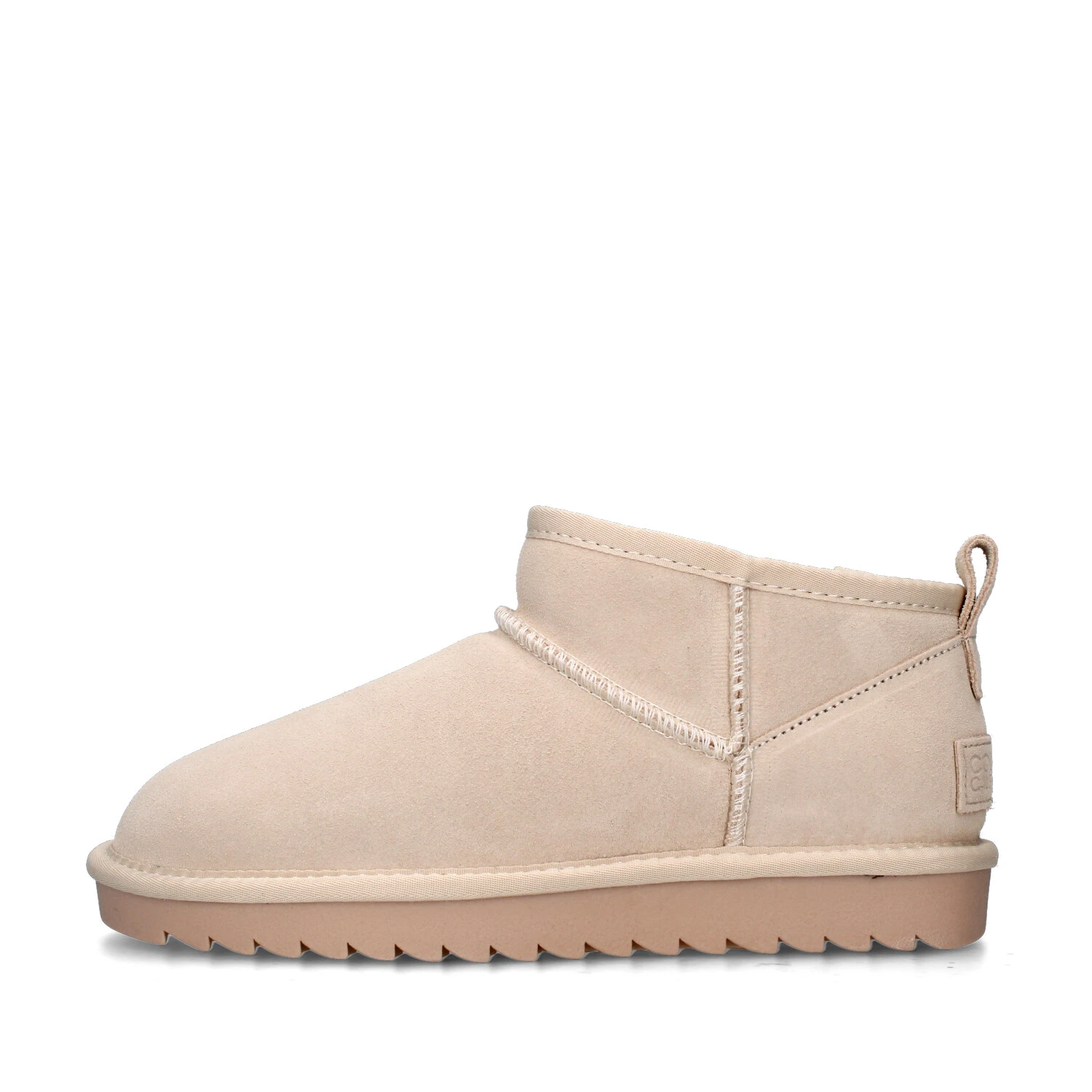 STIVALETTI TACCO BASSO YW078 DONNA BEIGE CHIARO