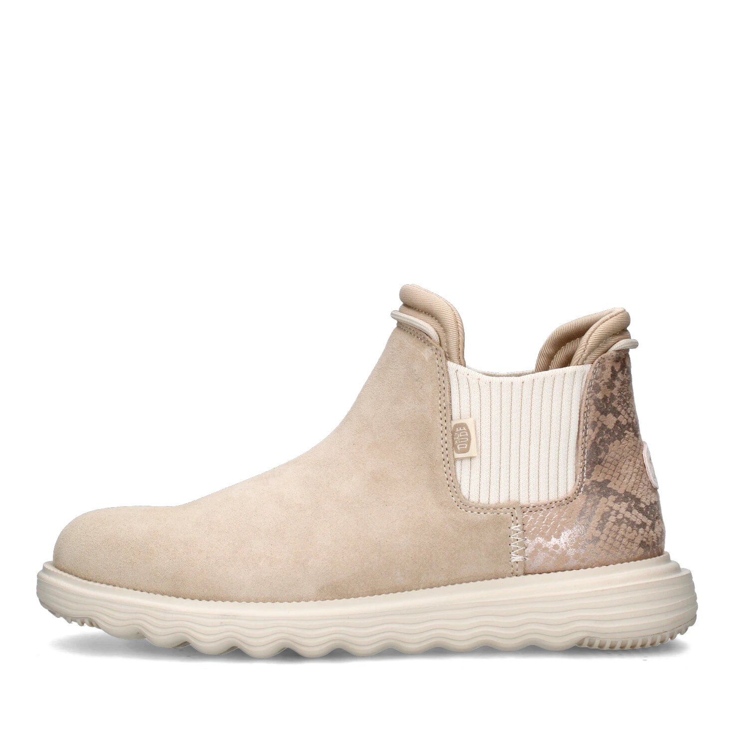 STIVALETTI TACCO BASSO 42021 DONNA BEIGE