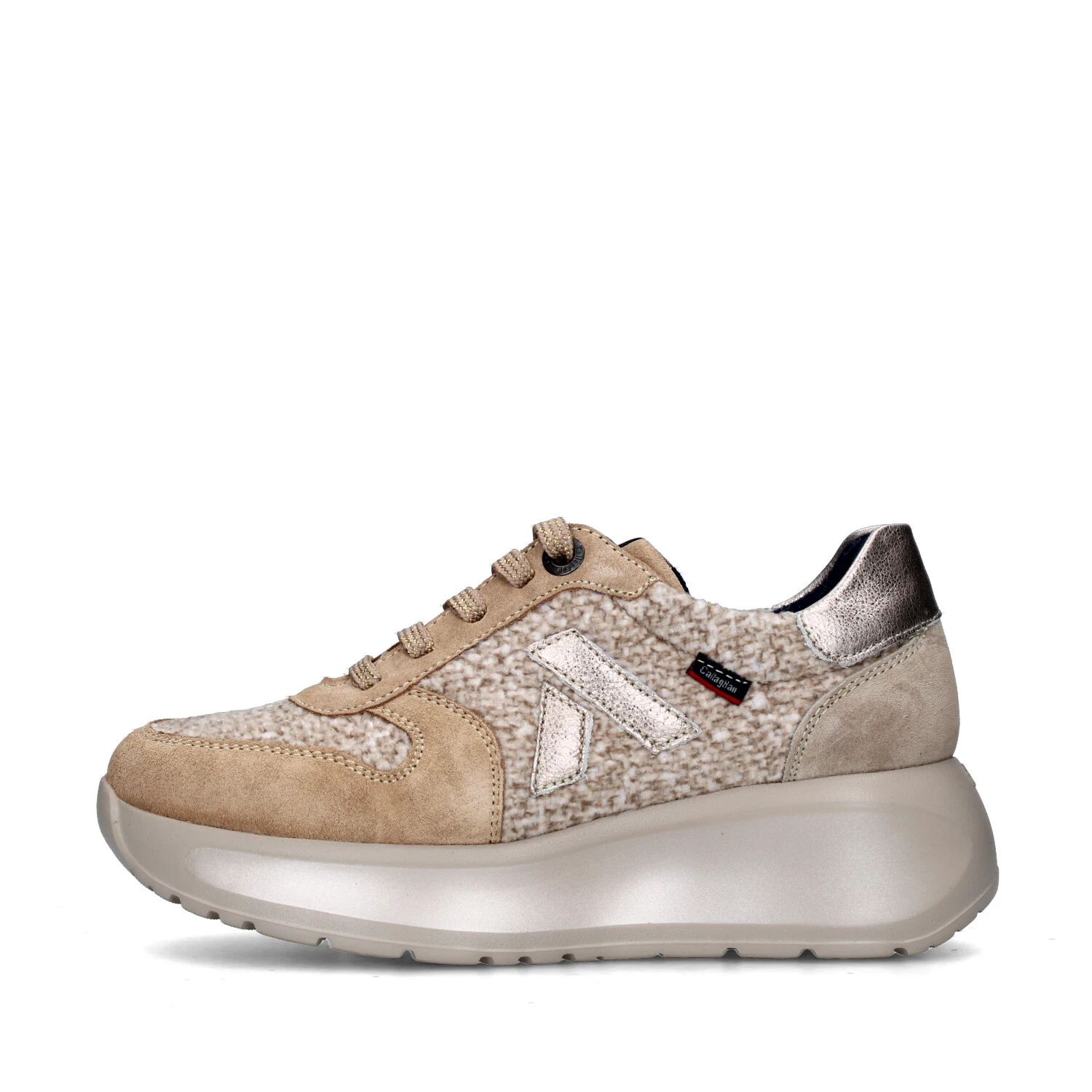 SNEAKERS BASSE 61604 DONNA BEIGE