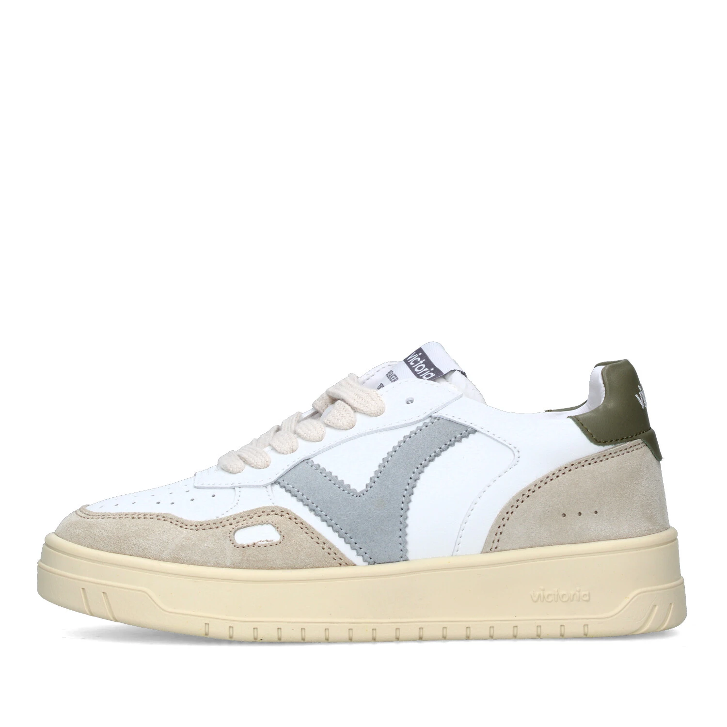 SNEAKERS BASSE 1257101 DONNA BIANCO VERDE