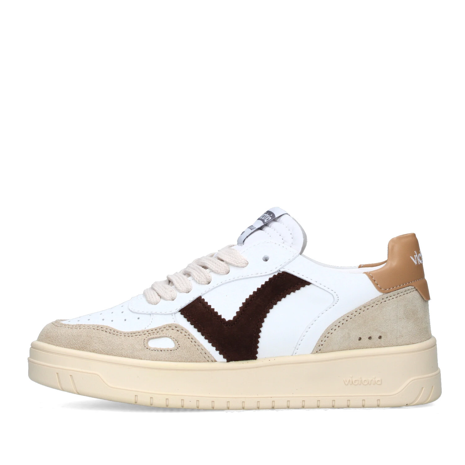 SNEAKERS BASSE 1257101 DONNA BIANCO BEIGE