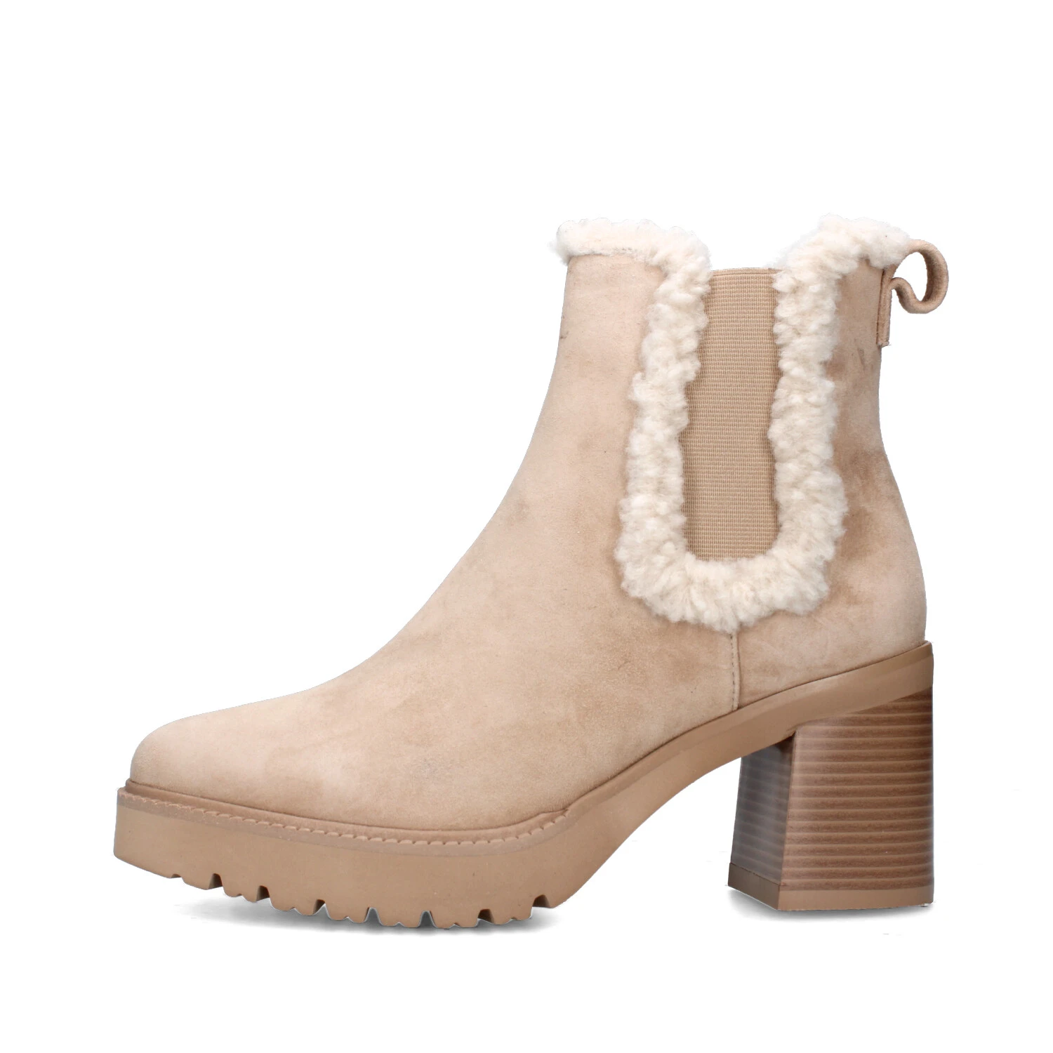 STIVALETTI TACCO ALTO 679969 DONNA BEIGE