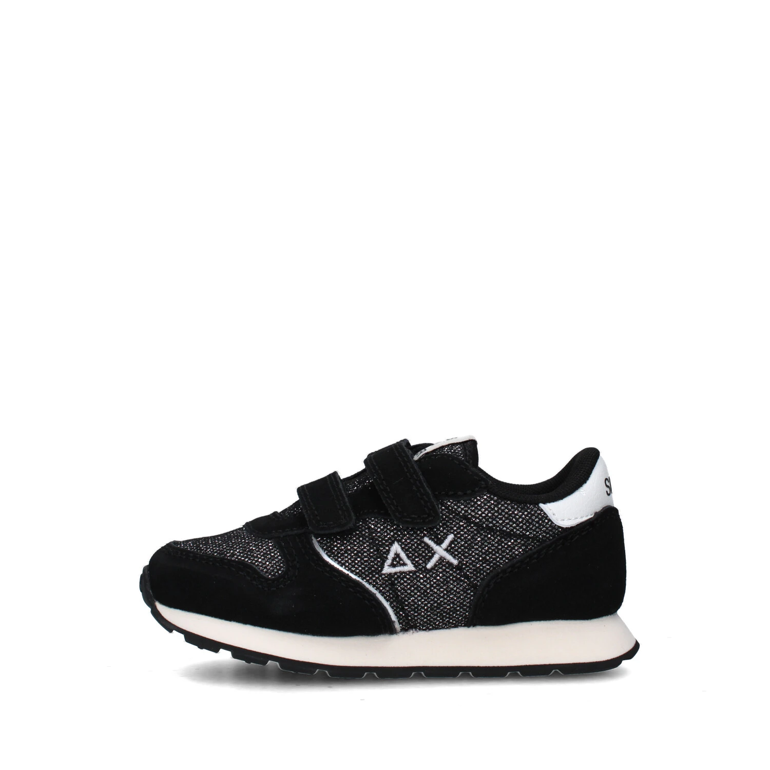 SNEAKERS BASSE ALLY GLITTER TEXTILE  Z45404B BAMBINA NERO