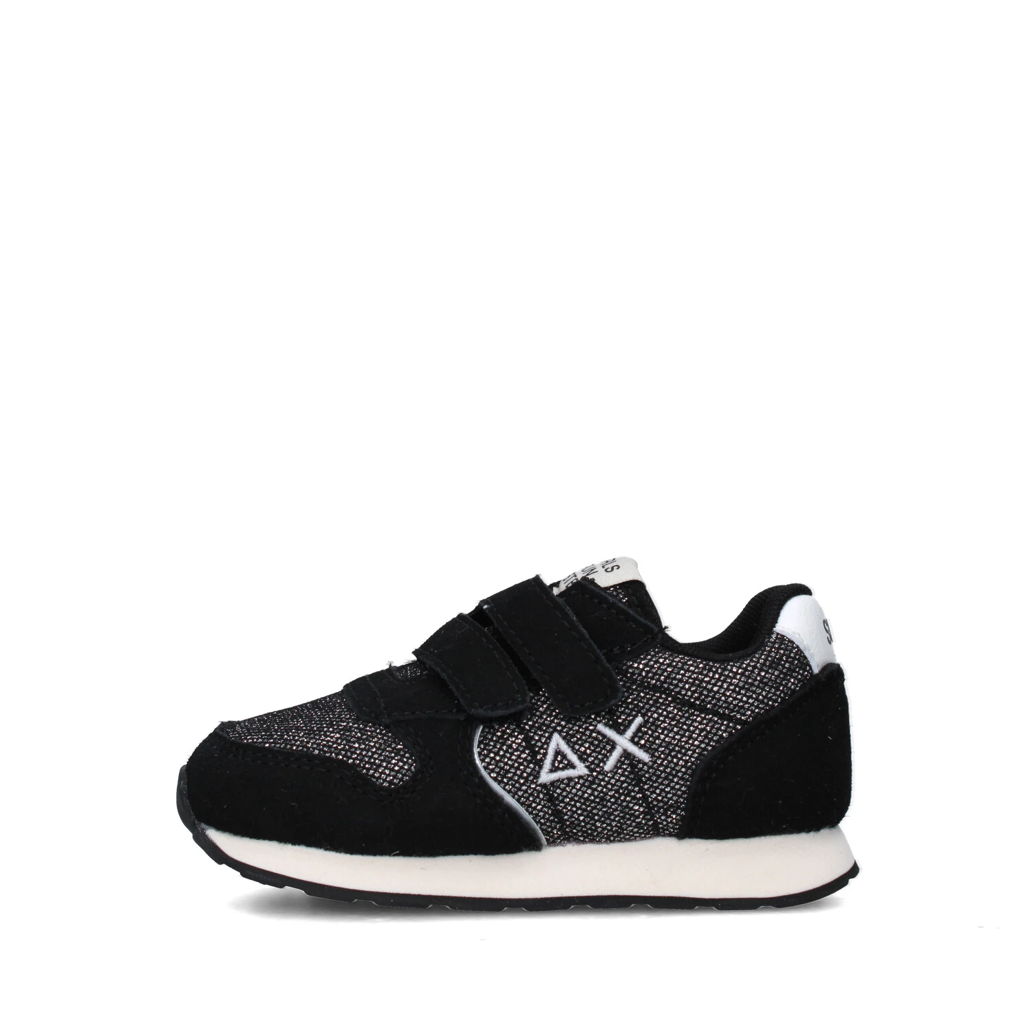SNEAKERS BASSE ALLY GLITTER TEXTILE  Z45404F BAMBINA NERO