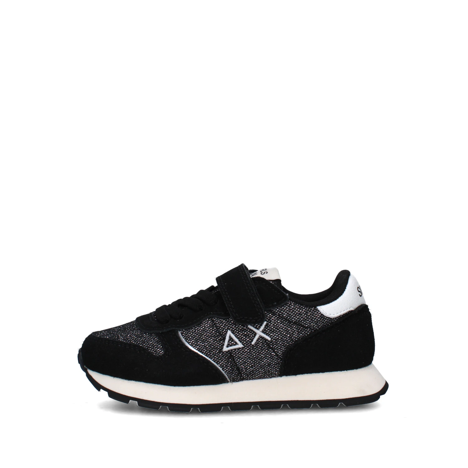 SNEAKERS BASSE ALLY GLITTER TEXTILE  Z45404K BAMBINA NERO
