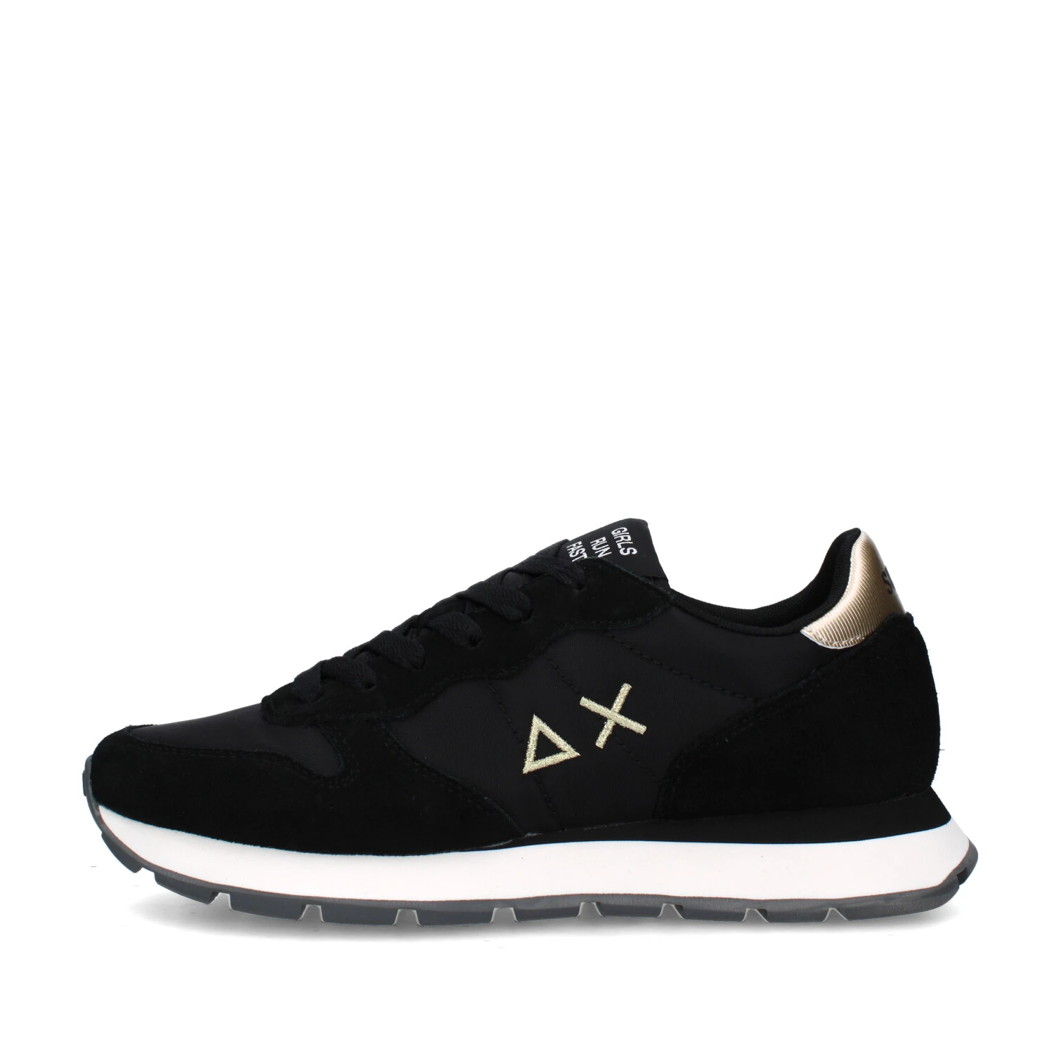 SNEAKERS BASSE ALLY GOLD SILVER Z45202 DONNA NERO