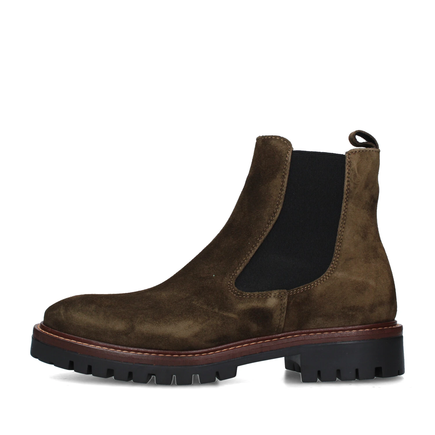STIVALETTI TACCO BASSO 2609 DONNA MARRONE