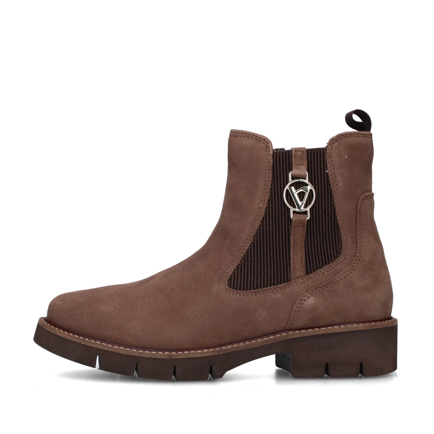 STIVALETTI TACCO BASSO 17182A DONNA TORTORA