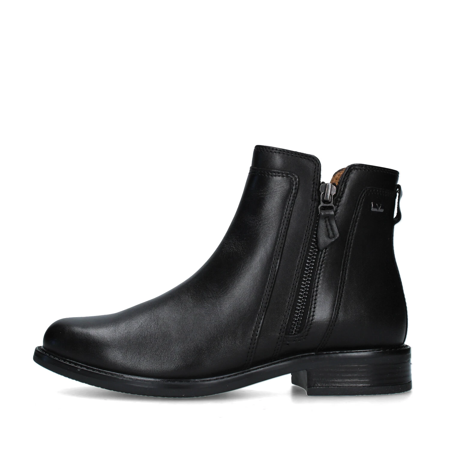 STIVALETTI TACCO BASSO 17103 DONNA NERO