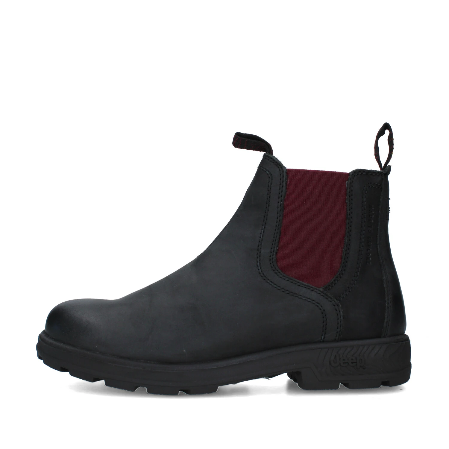 STIVALETTI TACCO BASSO JL52500A DONNA NERO BORDEAUX