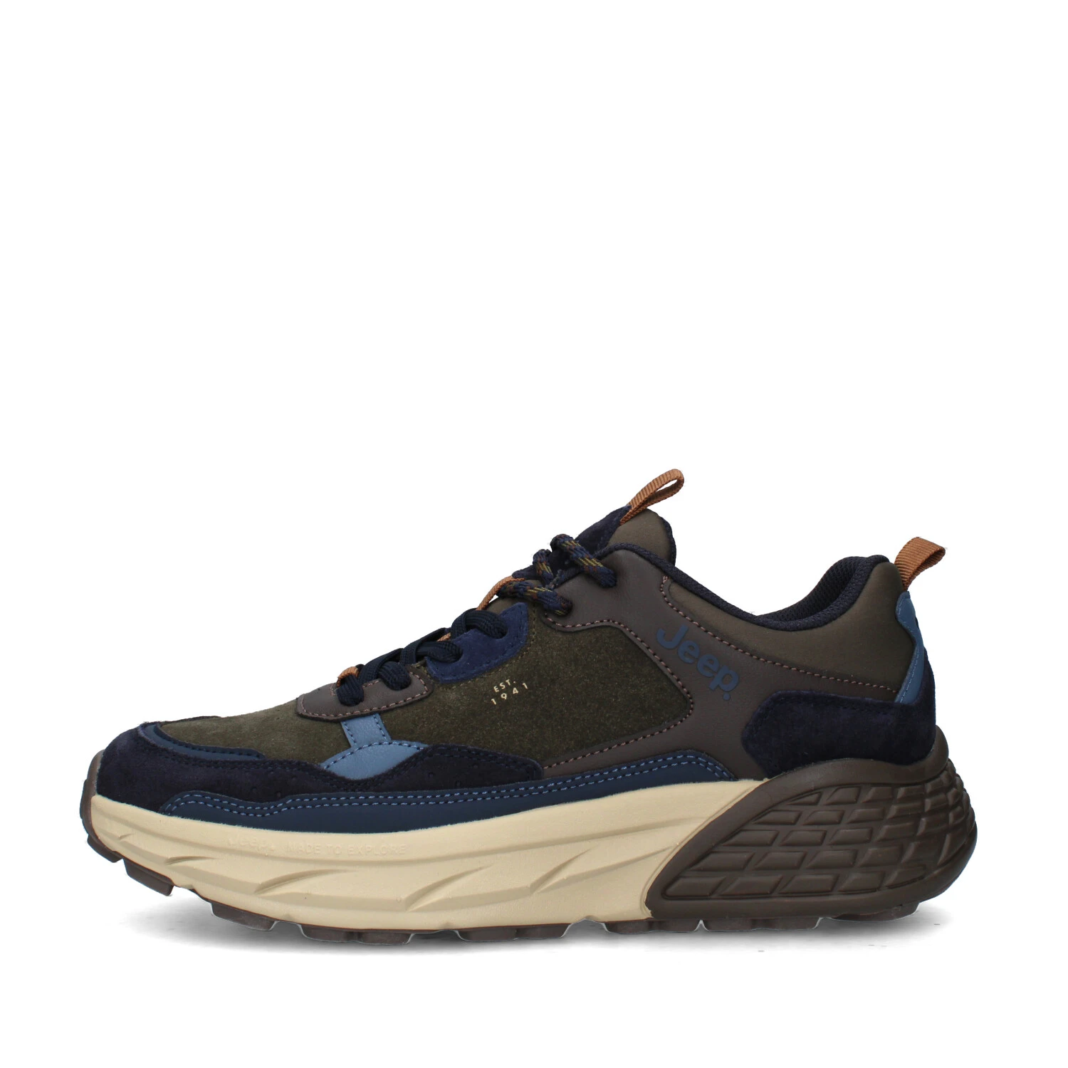 SNEAKERS BASSE GROOVE JM52070A UOMO MARRONE BLU