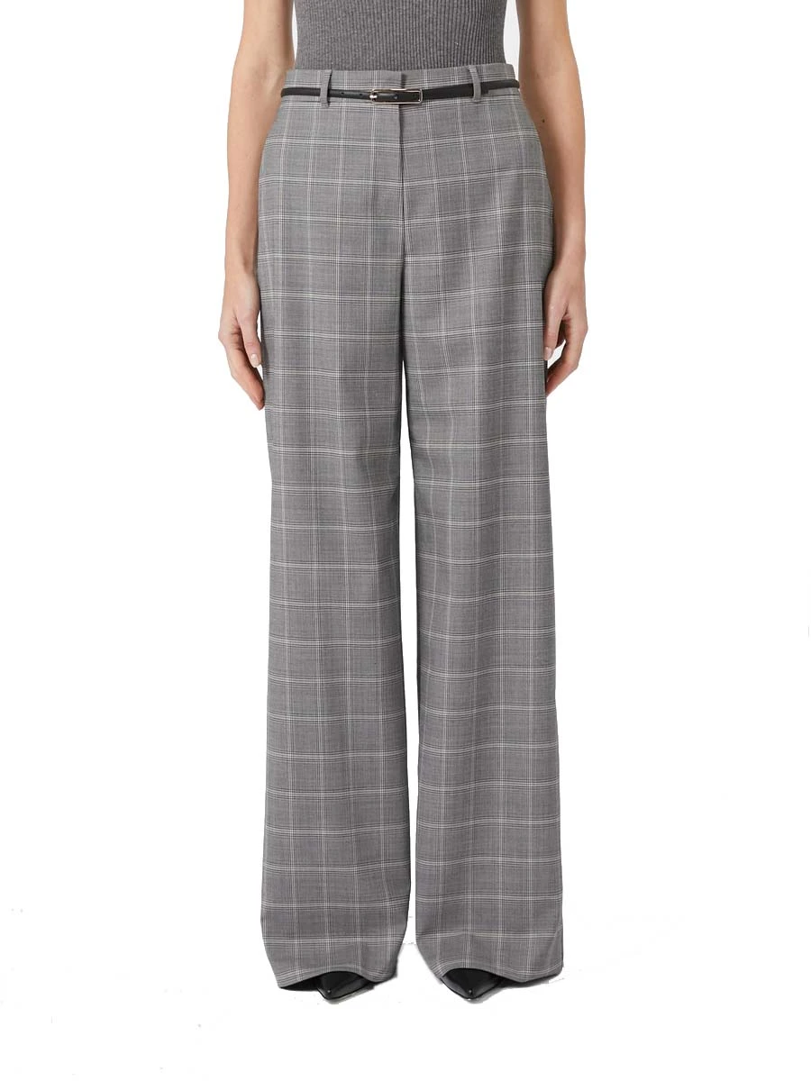 PANTALONI PALAZZO CON TASCHE ALLA FRANCESE DONNA GRIGIO