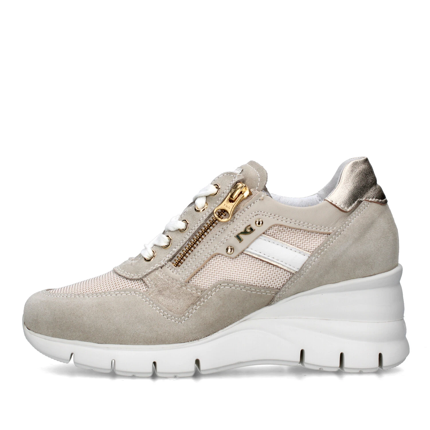 SNEAKERS PLATFORM E306462D DONNA AVORIO BEIGE
