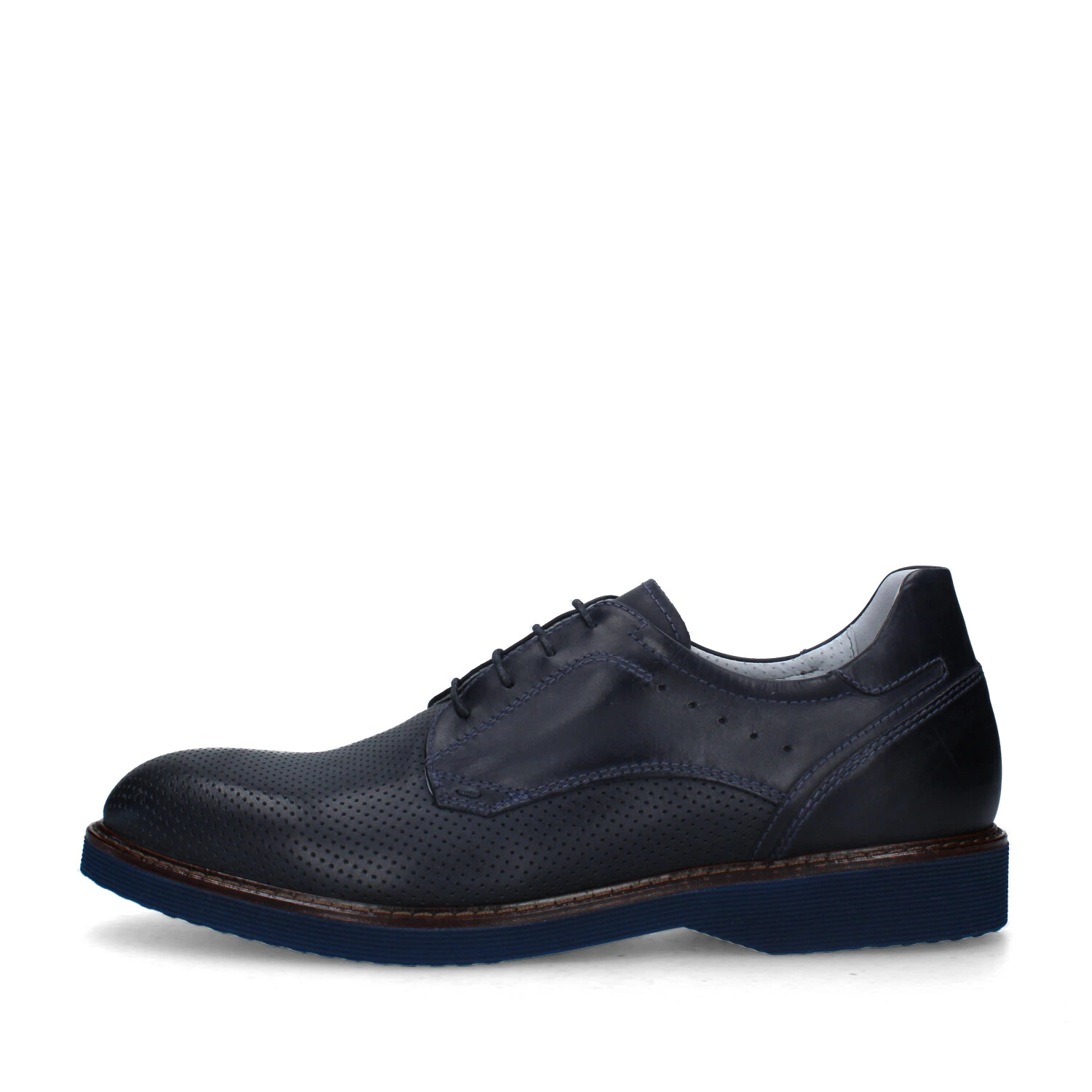 STRINGATE DERBY UOMO BLU