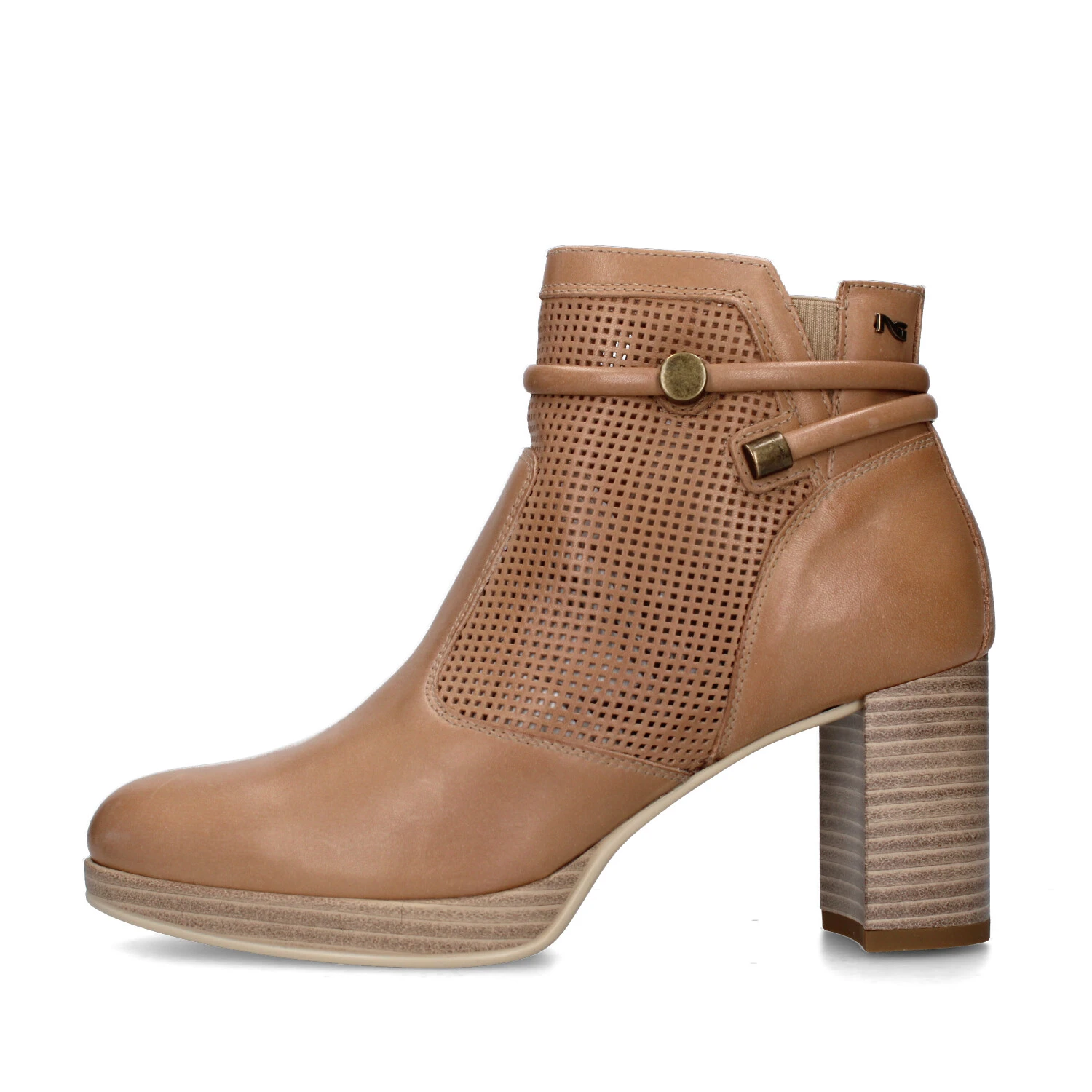 STIVALETTI TACCO ALTO E409730D DONNA CUOIO