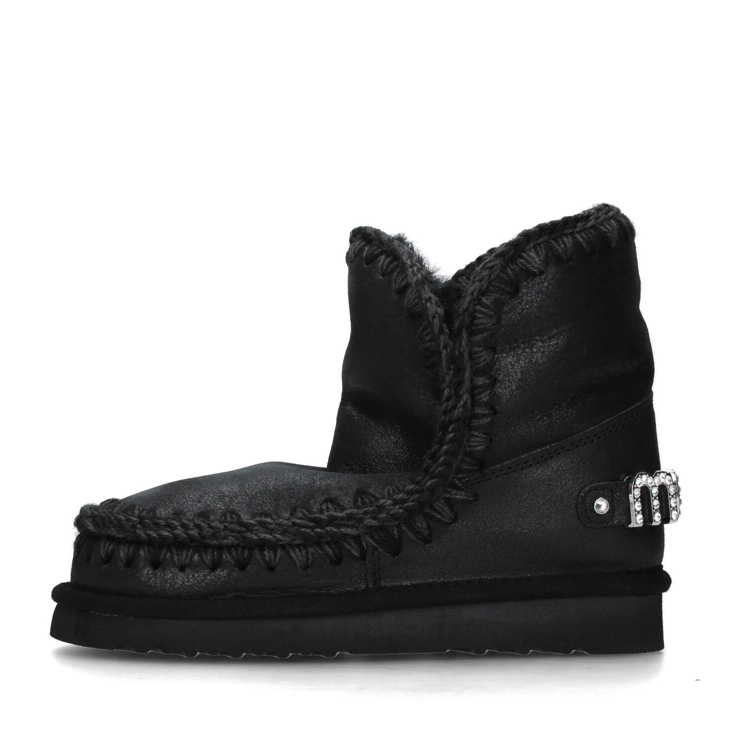 STIVALETTI TACCO BASSO FW101036B DONNA NERO
