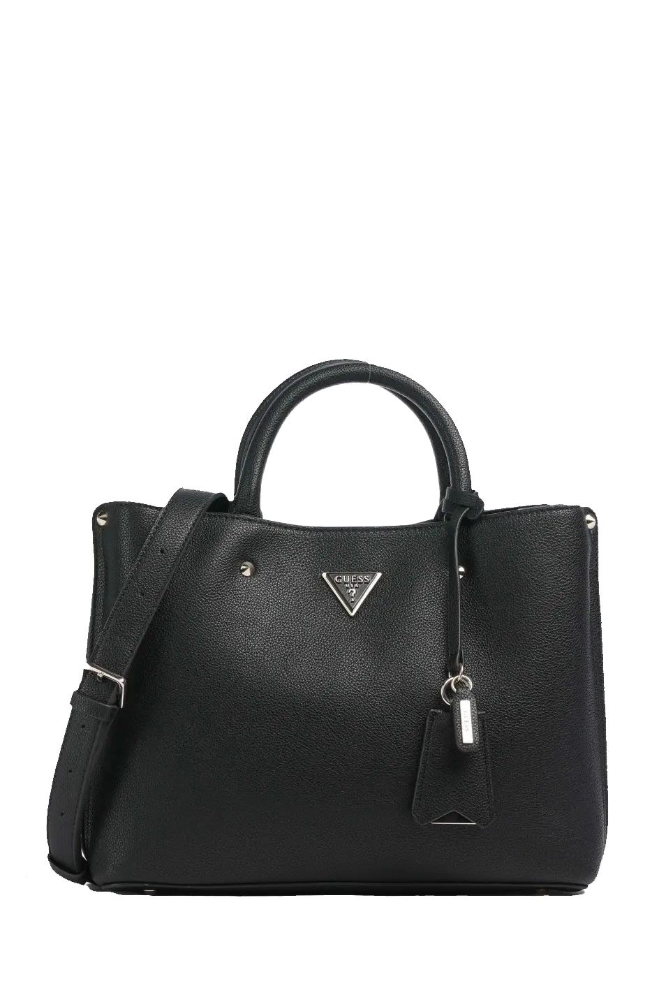 BORSA A MANO CON CHARM E TRACOLLA REMOVIBILE DONNA NERO