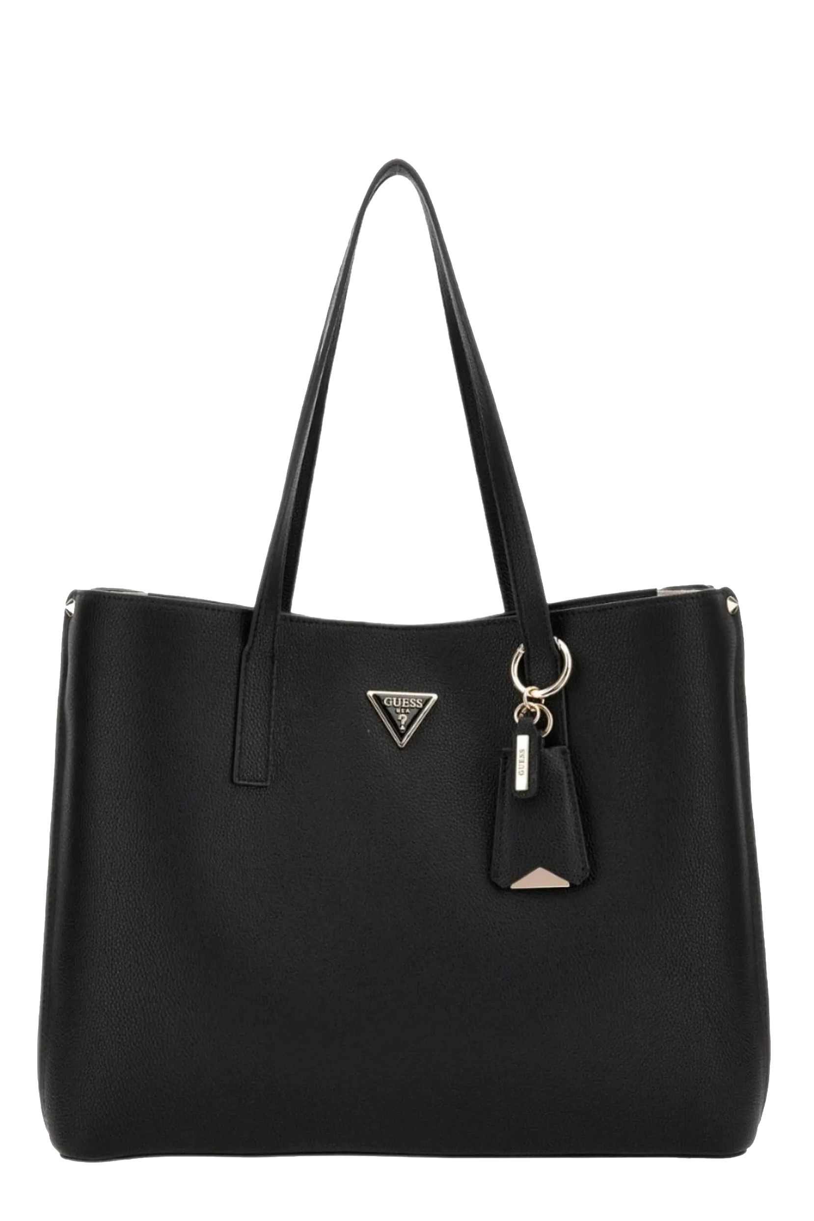 BORSA A SPALLA CON MANICI E CHARM DONNA NERO